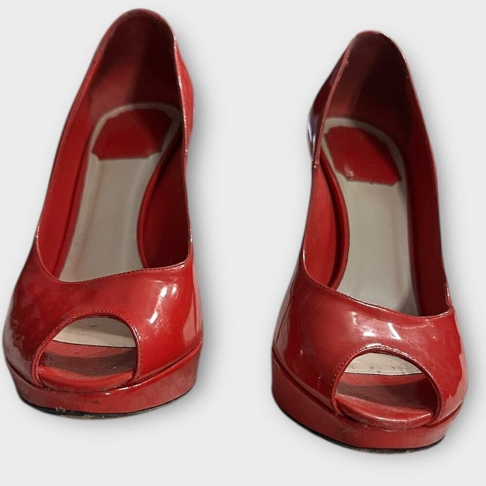Christian Dior High Stiletto Heels Women's 37 Red Patent Leather Pumps Miss Dior - Picture 6 of 16